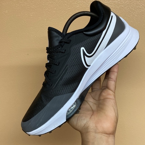 Nike React Air Zoom Infinity Tour NEXT% Spikeless Golf Shoes “Black Gray White” - Picture 9 of 17